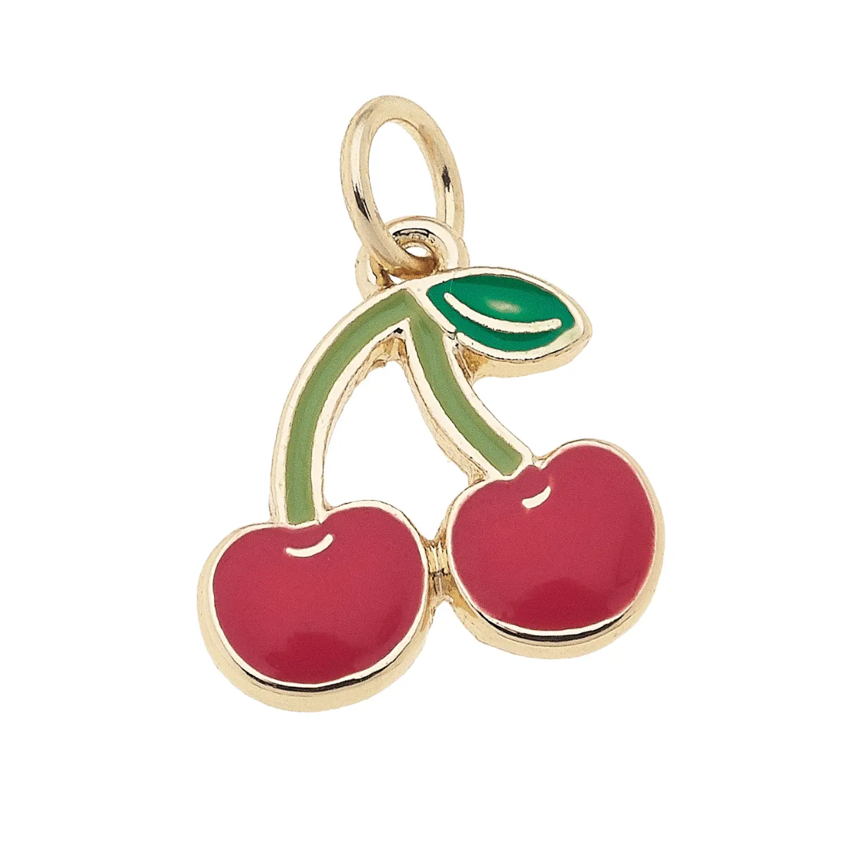Enamel Cherries Charm