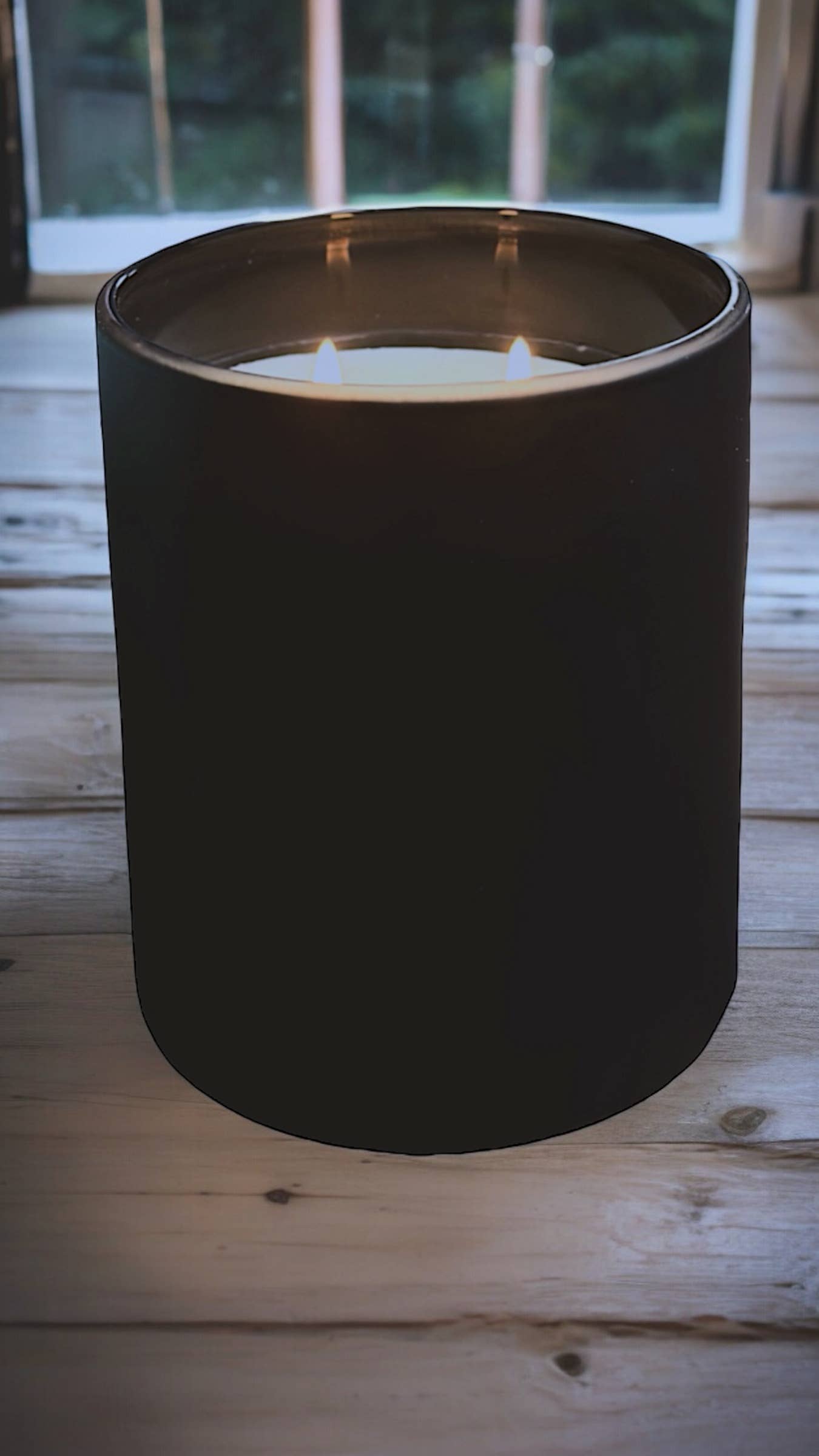 Backwoods 10 oz Matte Black Candle Jar