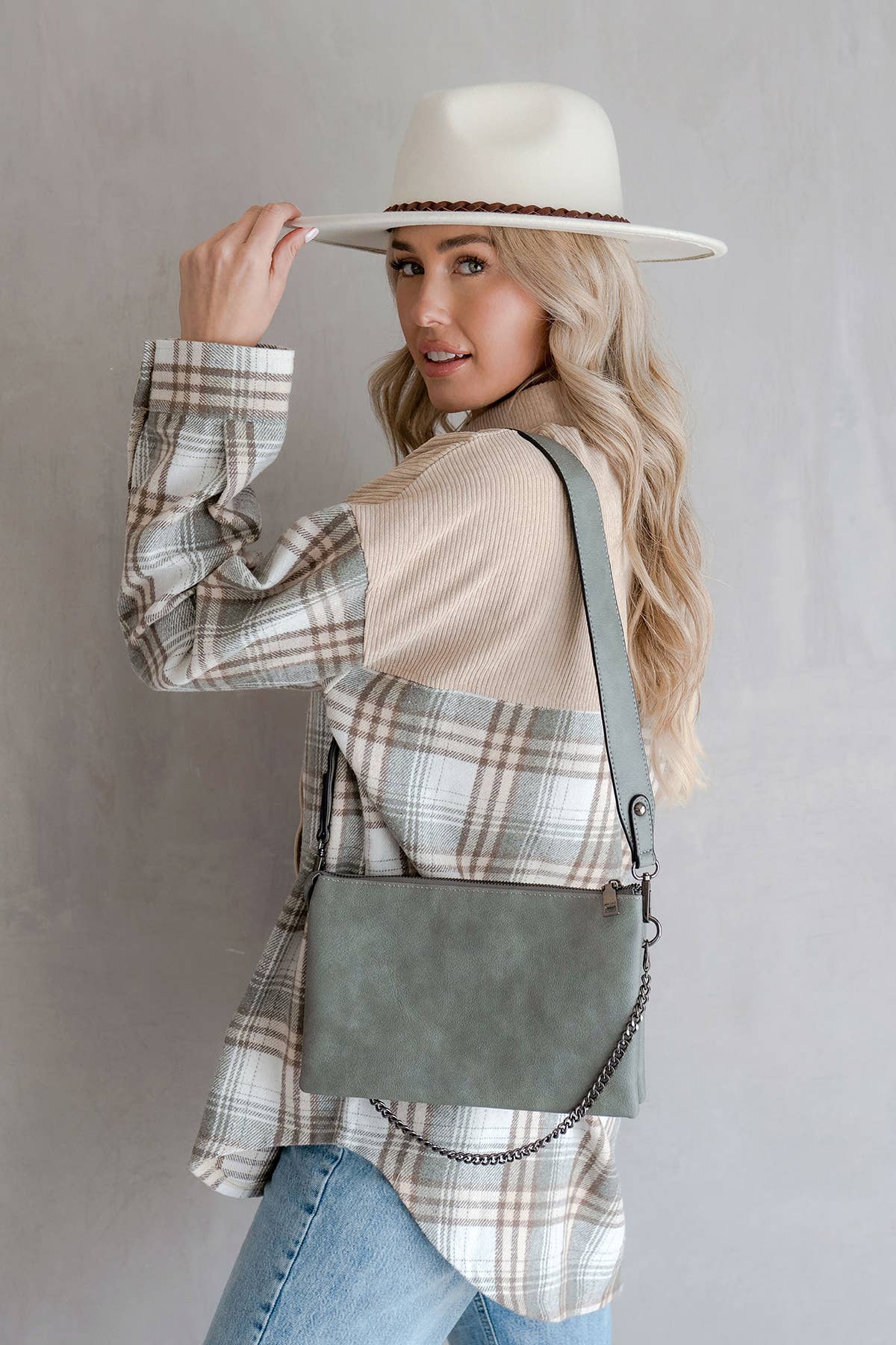 Gunmetal Gray Izzy Crossbody
