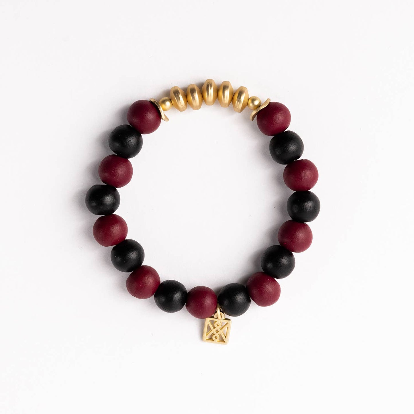 Myles Garnet & Black Bracelet