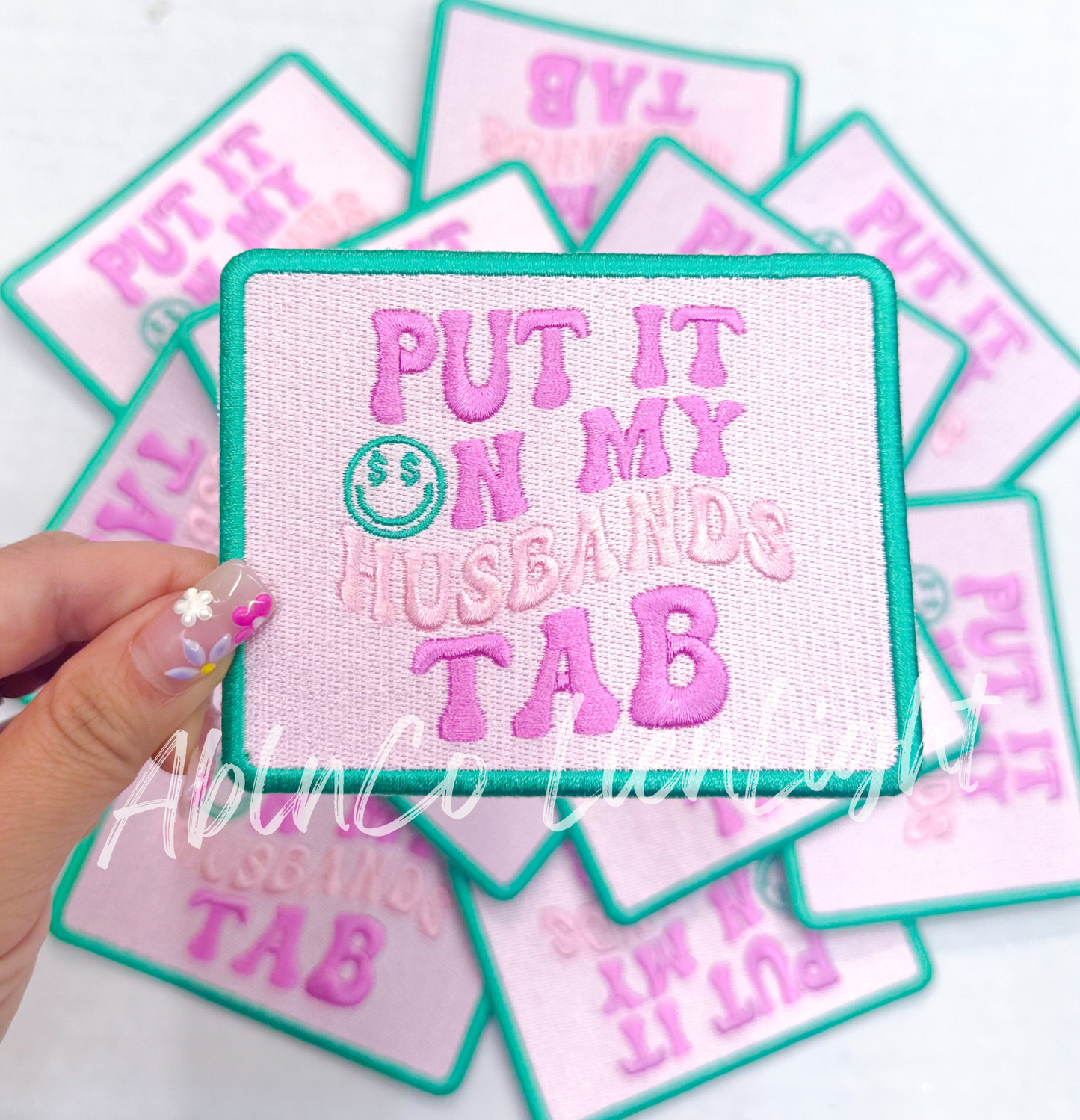 put it on my husbands tab patch