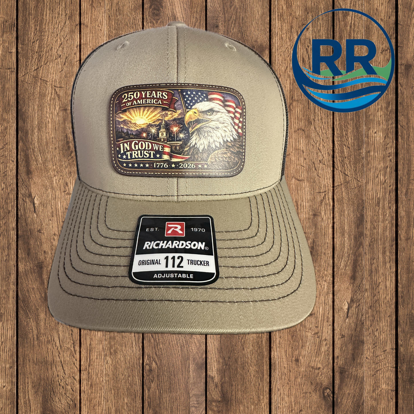 250 Years America Hat: Khaki/Coffee