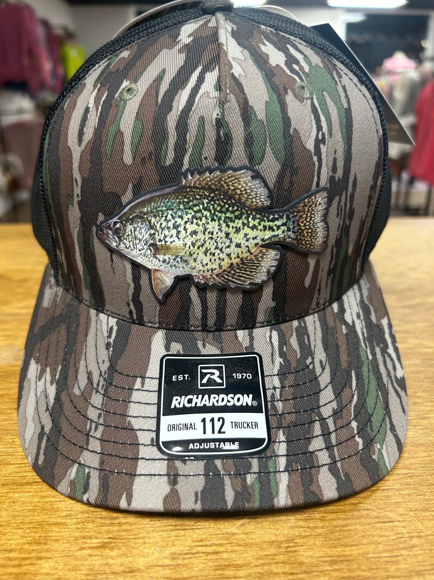 UV Patch Richardson 112PFP Trucker Cap: Crappie