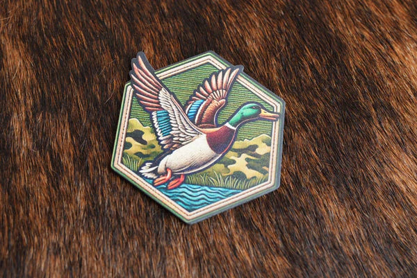 UV Patch Richardson 112PFP Trucker Cap: Mallard Hex