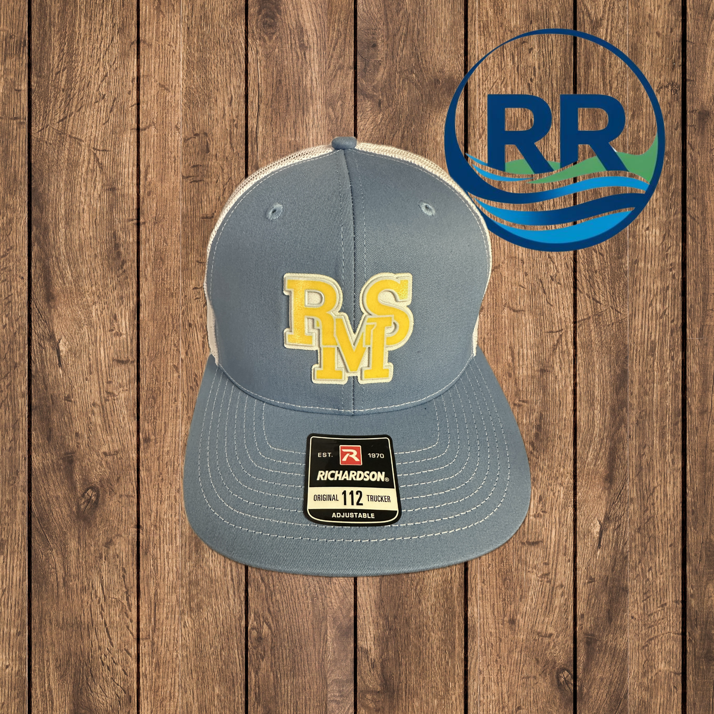 Ridge Spring-Monetta 3D Patch Cap: Blue/White