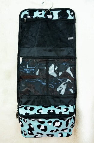 Celeste Leopard Roll Up Cosmetic Bag*