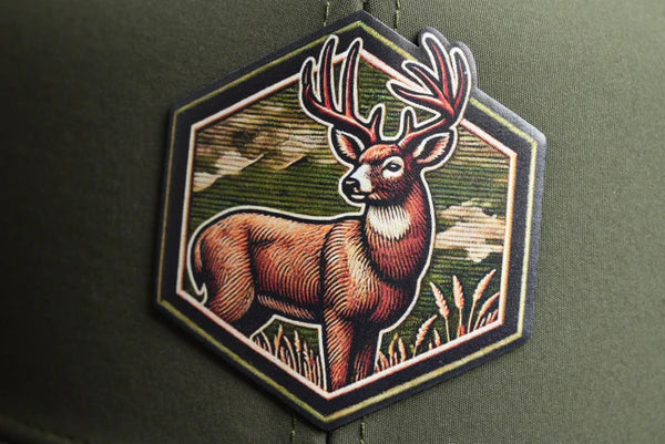 UV Patch Richardson 112-P Trucker Cap: Whitetail Deer