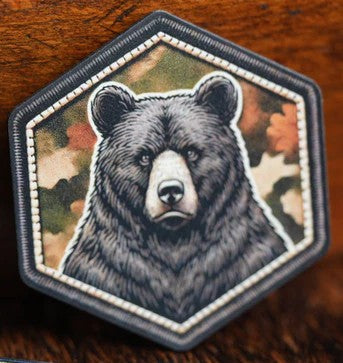 UV Patch Richardson 112 Trucker Cap: Bear