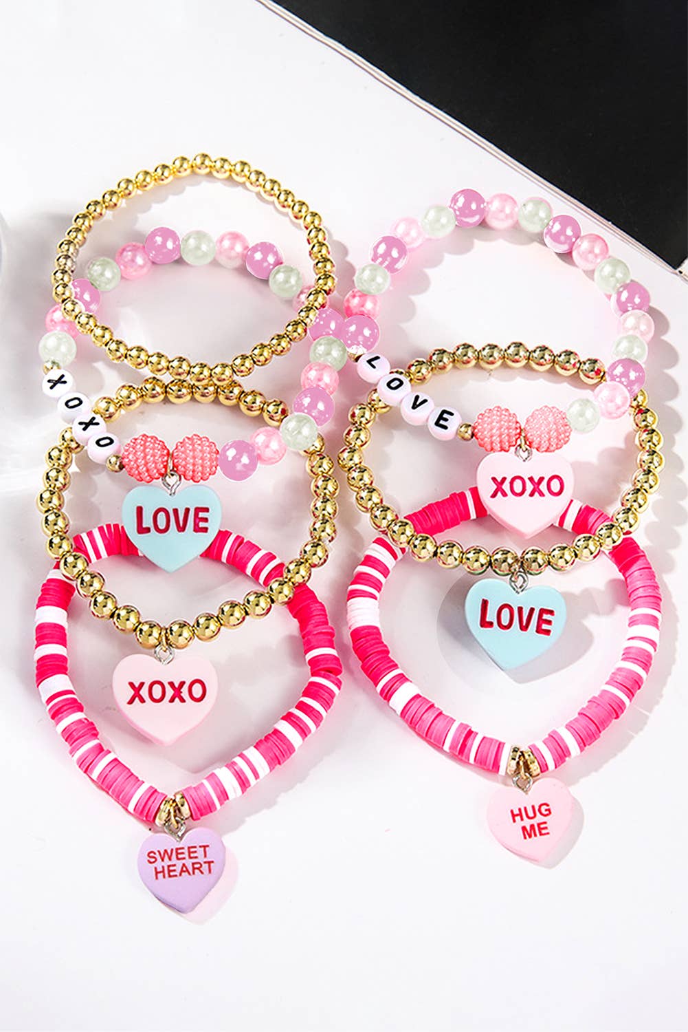 Conversation Hearts Bracelet Set