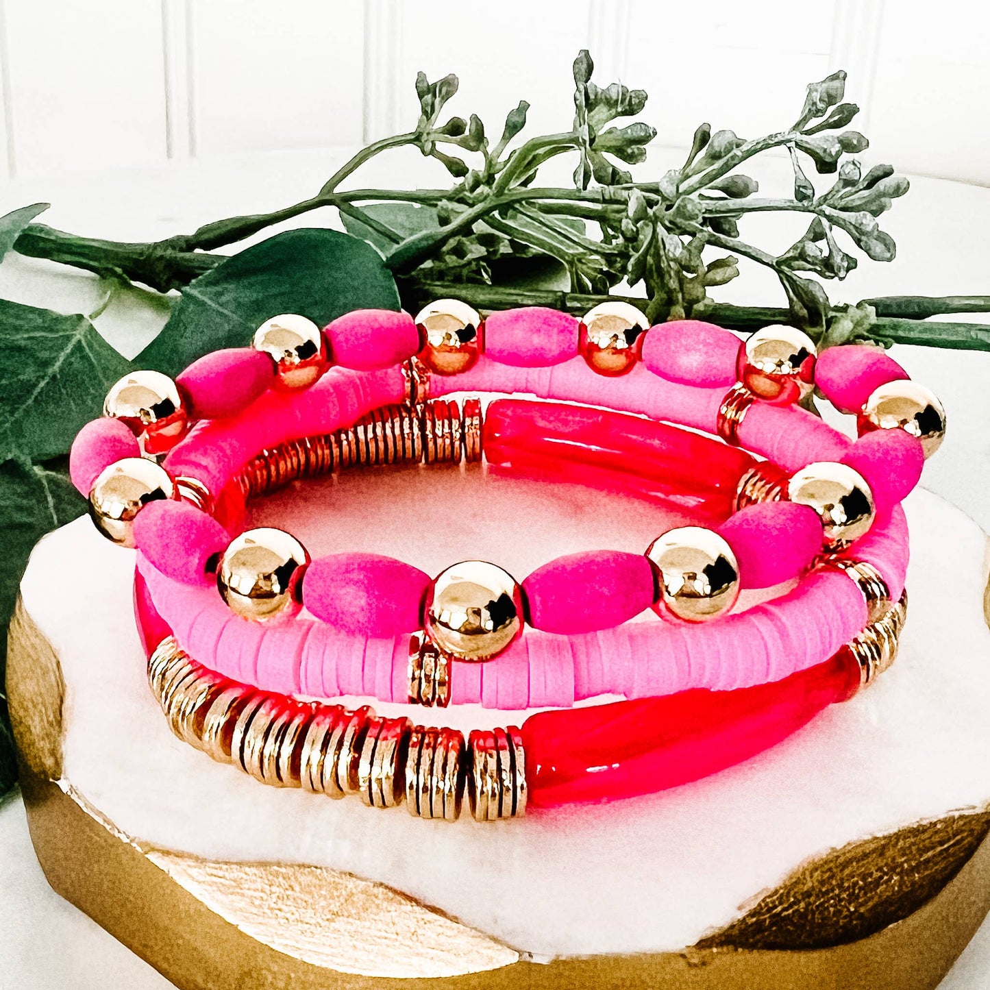 Fuchsia Bracelet Stack