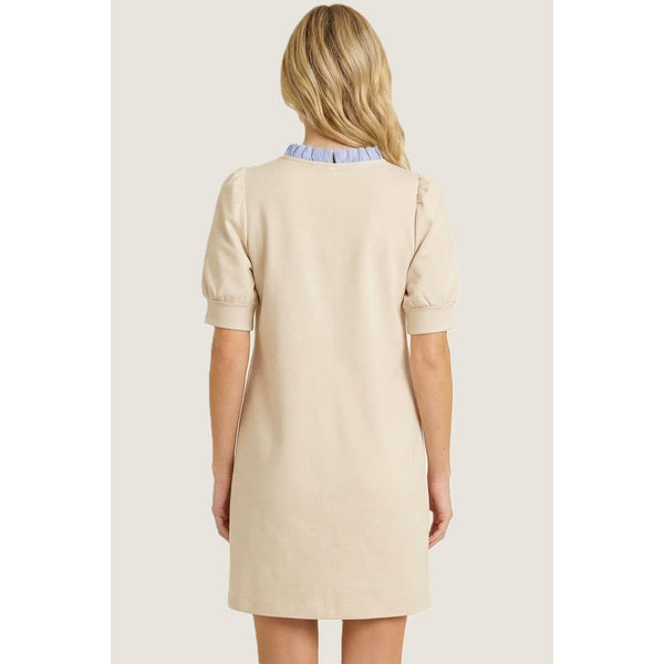 Beige Bowties Dress