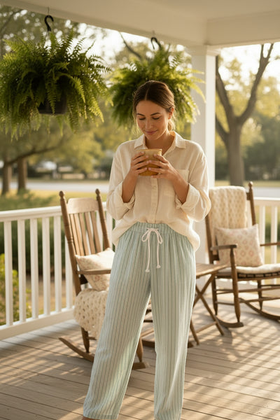 Pinstripe Casual Lounge Pants