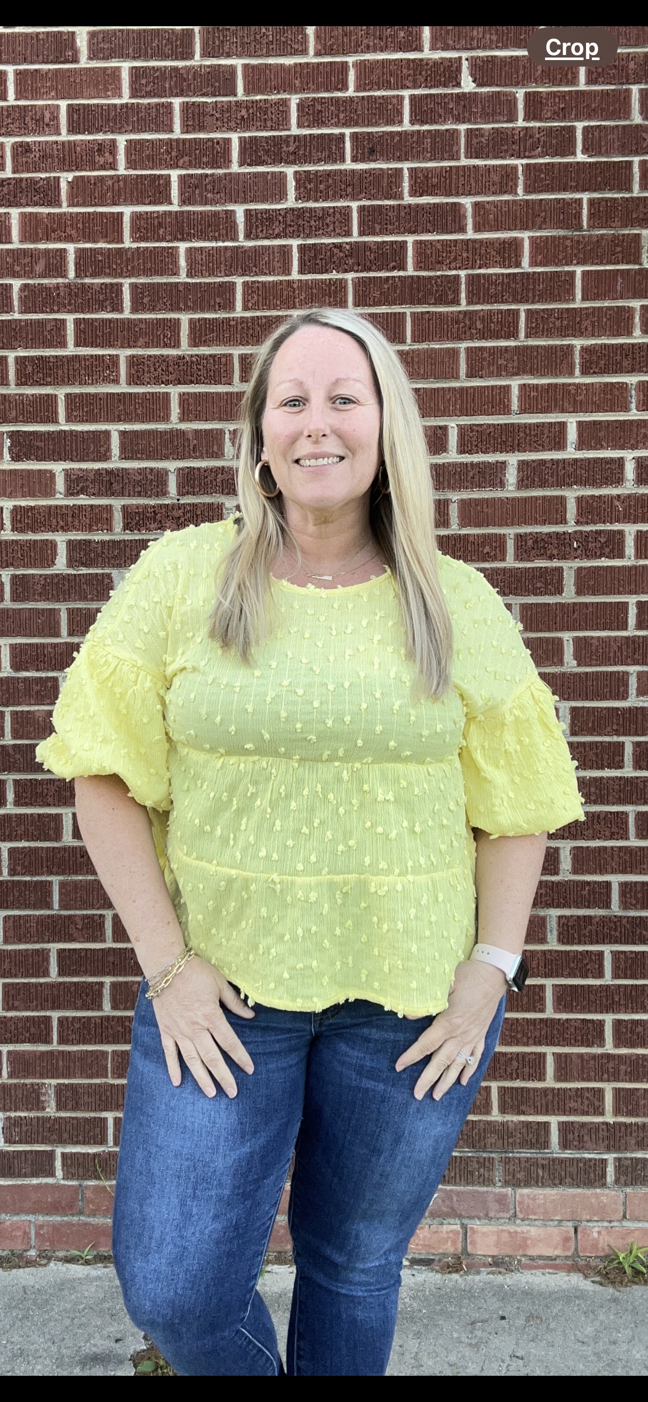 Lemon Pom Pom Top*