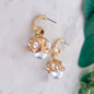 Gold & Pearl Drop Earrings