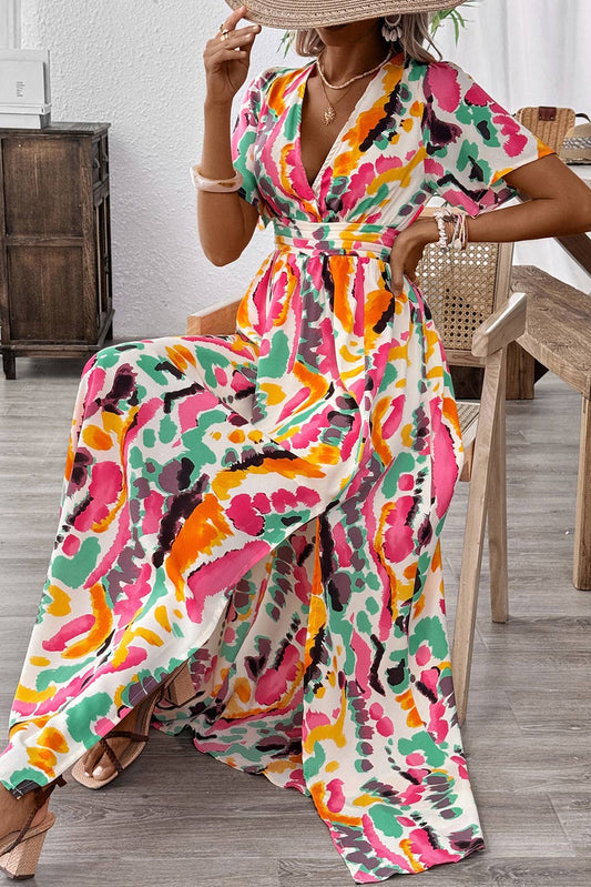 Boho Tie-dye Maxi Dress