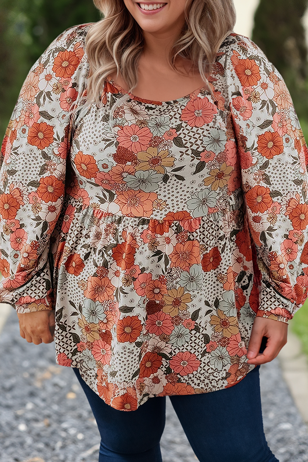 Thanksgiving Florals Peplum*