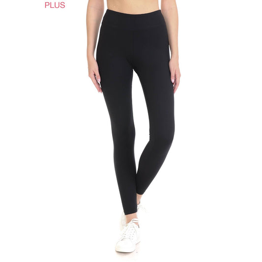 3" Yoga Band Solid Activewear Leggings