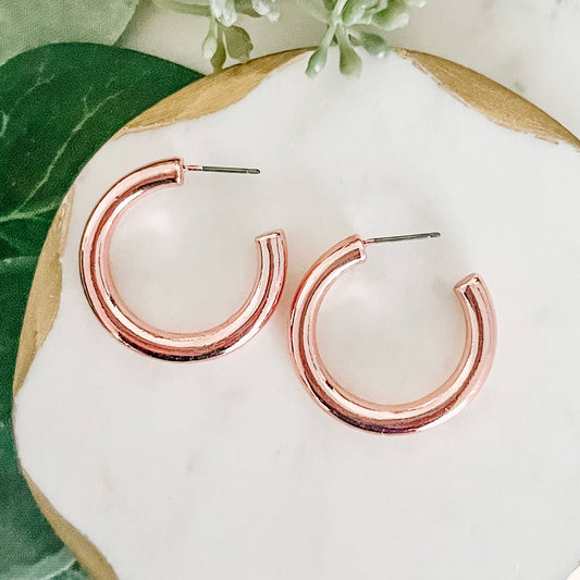 Metallic Pink Hoop