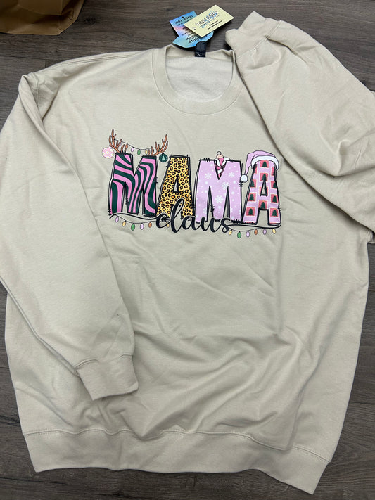 Mama Claus Crewneck Sweatshirt*