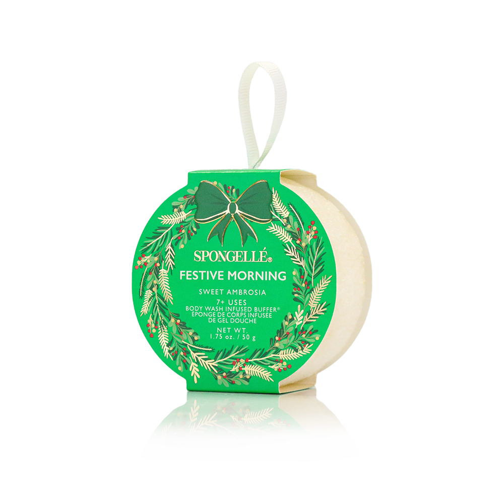 Spongellé’s Holiday Wreath Body Buffers