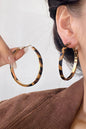Leopard Stainless Alloy Hoop Earrings