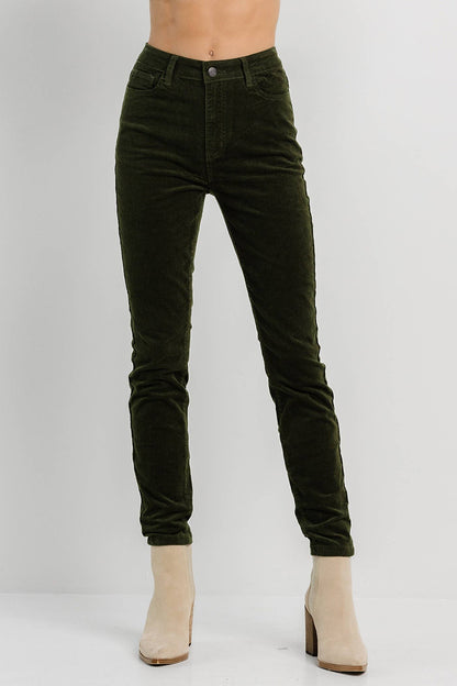 Olive Corduroy Skinny
