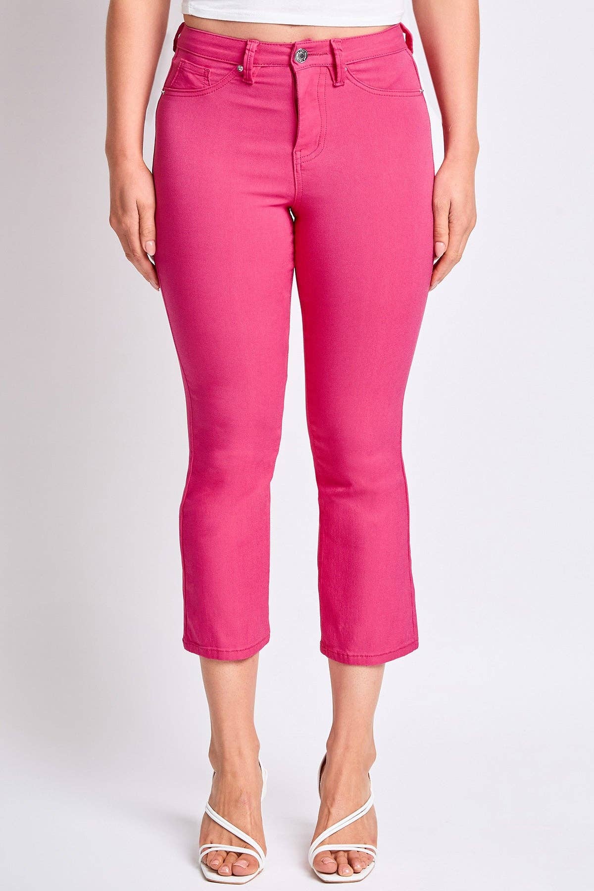 Frepi Hyperstretch Cropped Kick Flare Leg Pants