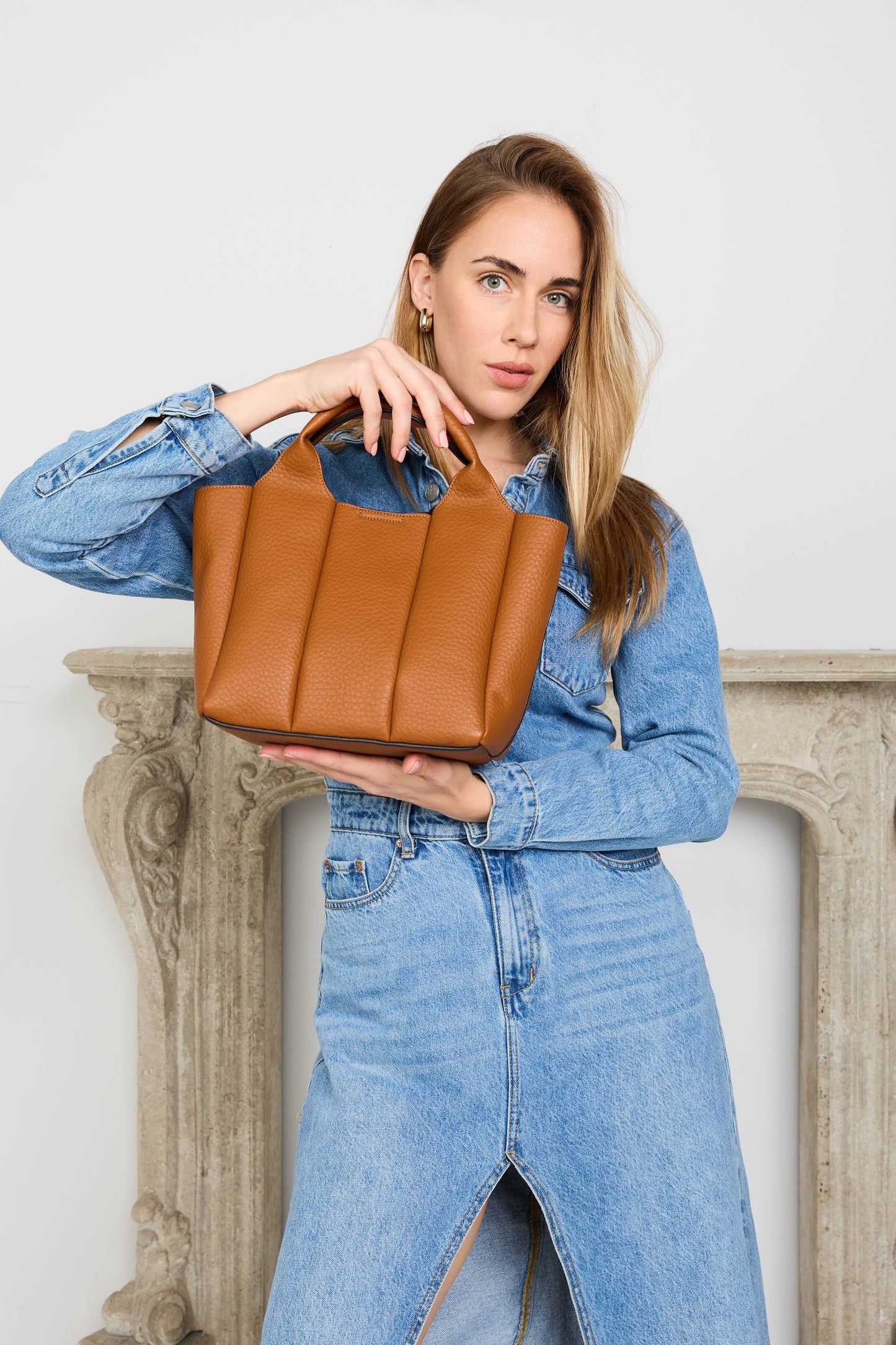 Maddox Paneled Satchel