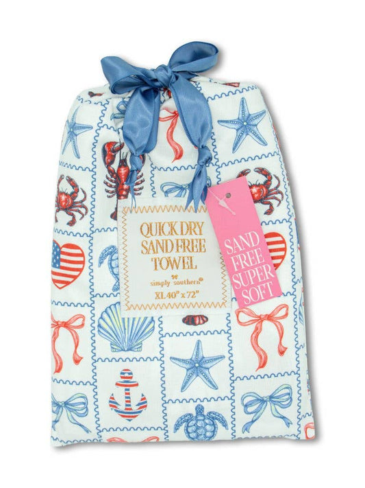 SS Quick Dry Towel Lobster Patch