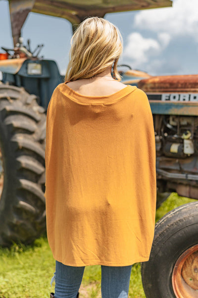Marigold Relaxed Dolman Hacci Top
