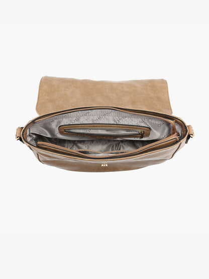 Foster Distressed Dual Zip Crossbody