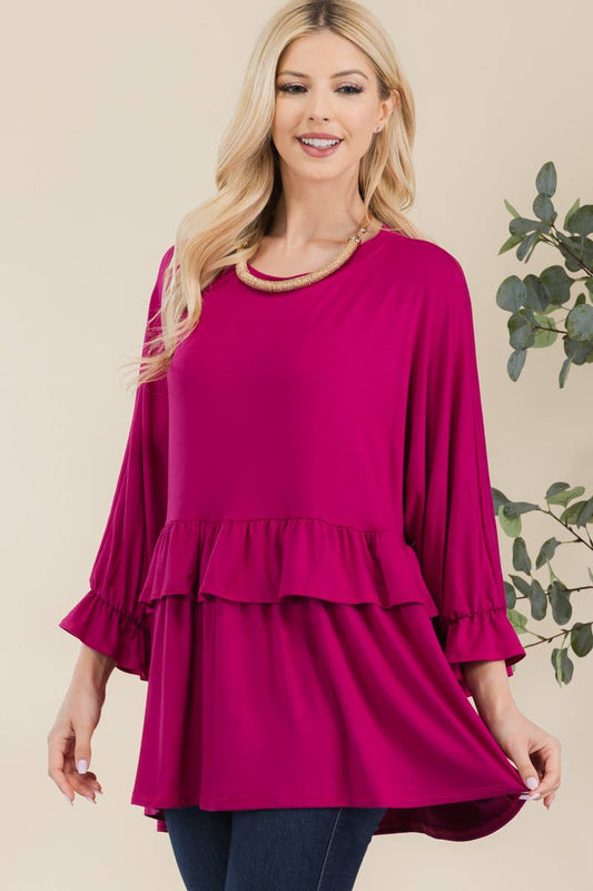 Magenta Dreams Tiered Top*