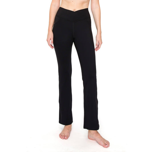Black Flared Yoga Pants 29" Inseam