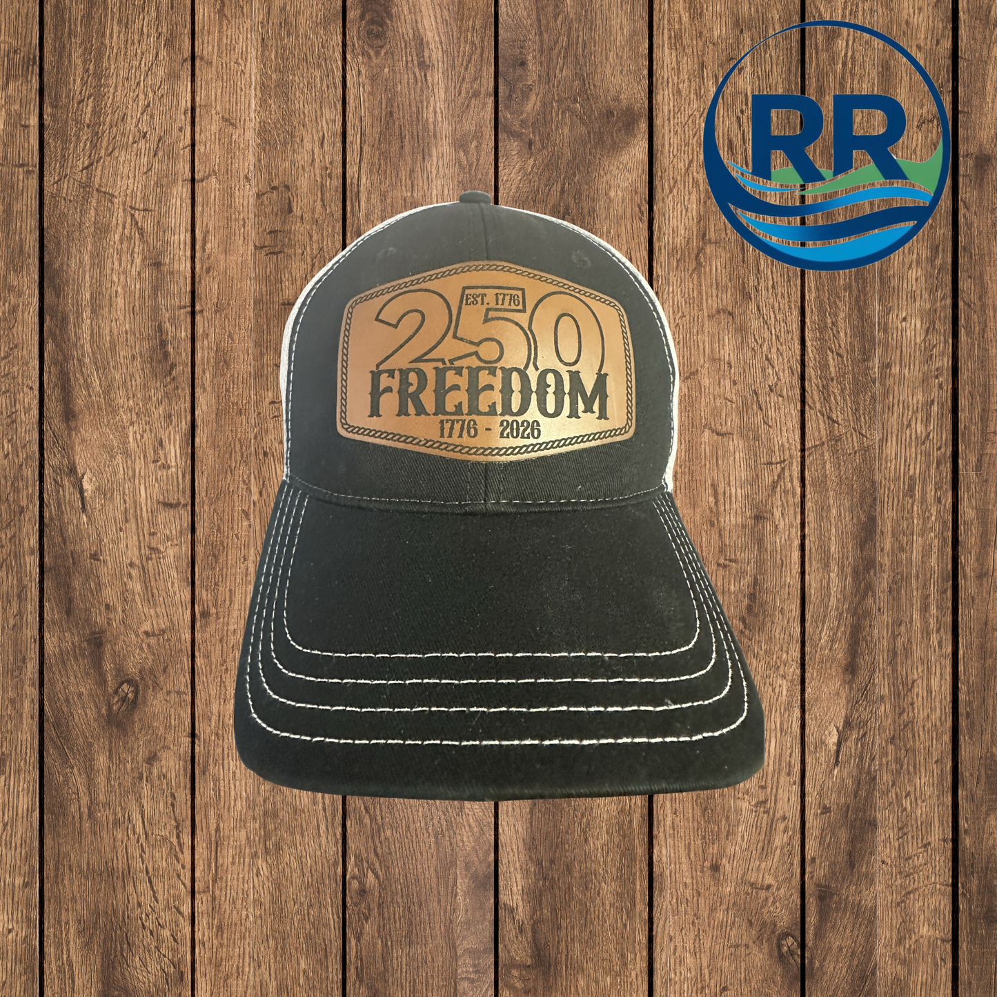 250 Years of Freedom Hat: Black/White