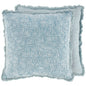 Floral Blue Pillow