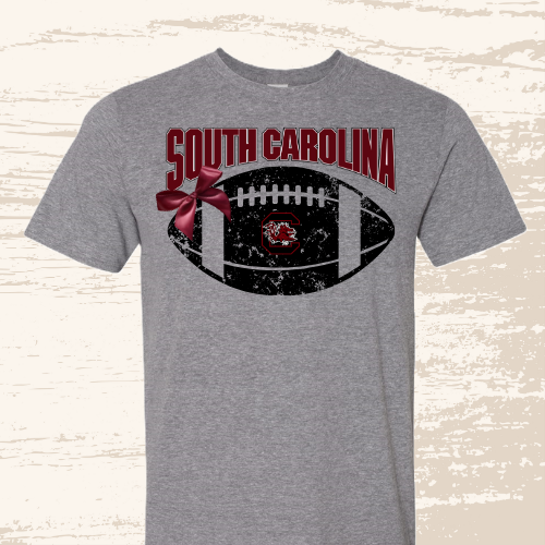 South Carolina Football Bow Tee