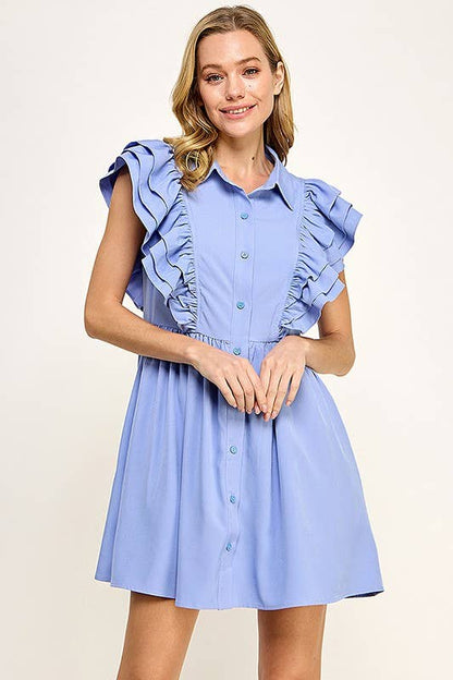 Periwinkle Frills Dress