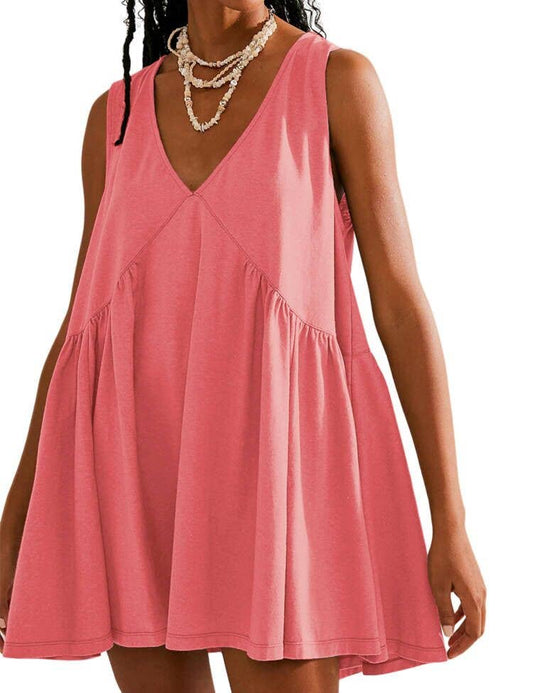 Casual Coral Mini dress