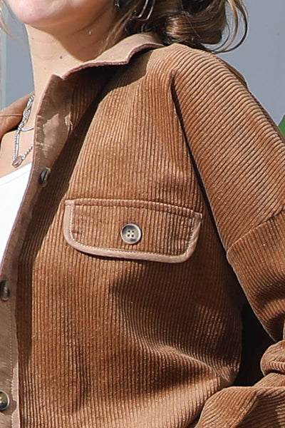 Button Front Shacket