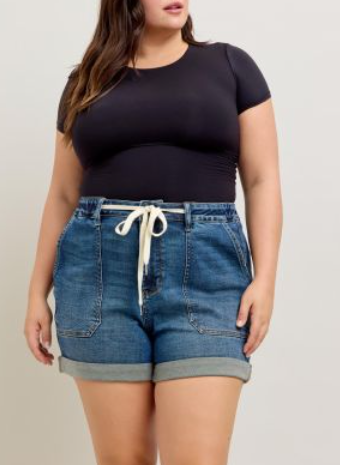 Rachel Tie Front Judy Blue Shorts