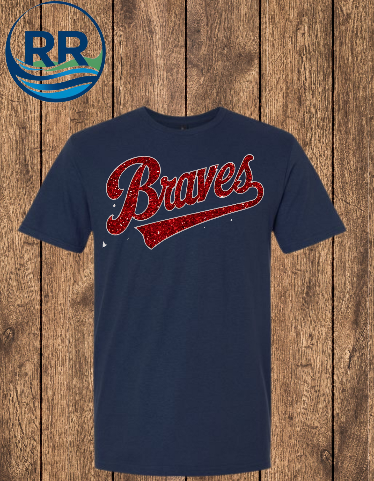Glitter Braves Jersey Tee