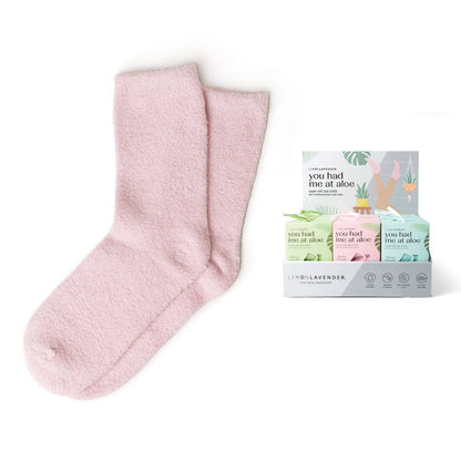 Lemon Lavender You Had Me At Aloe Super Soft Socks