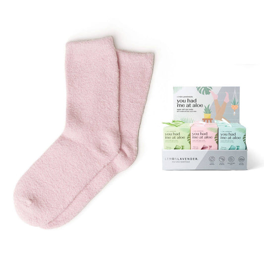 Lemon Lavender You Had Me At Aloe Super Soft Socks