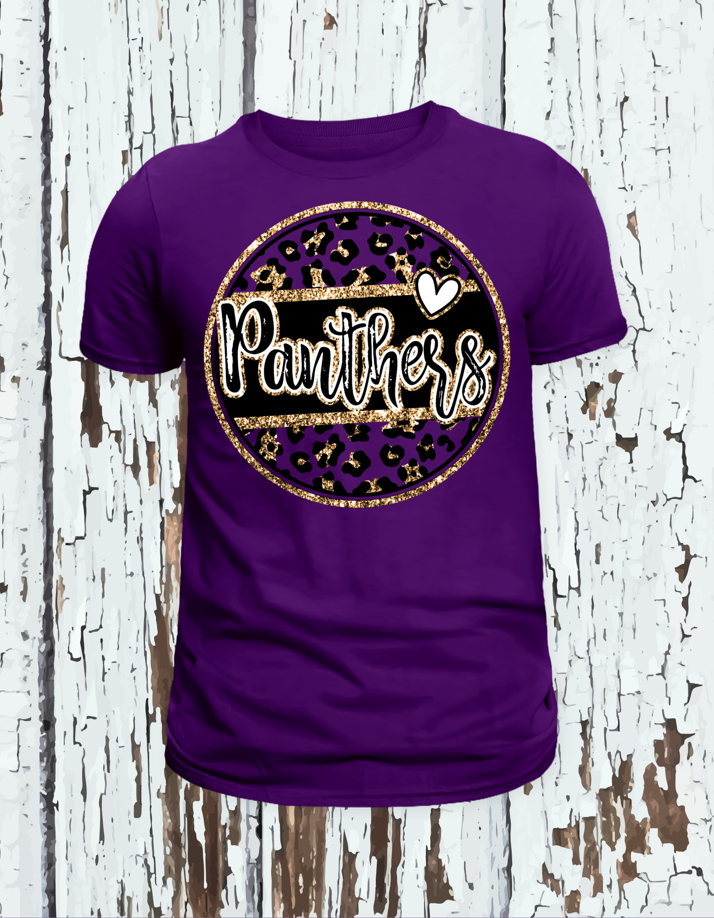 Glitz Panthers T Shirt/ Purple