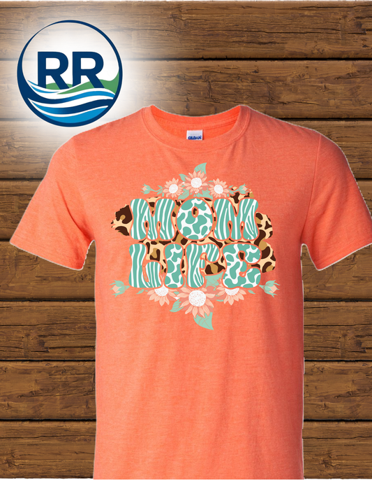 Tropical Mom Life on Heathered Orange