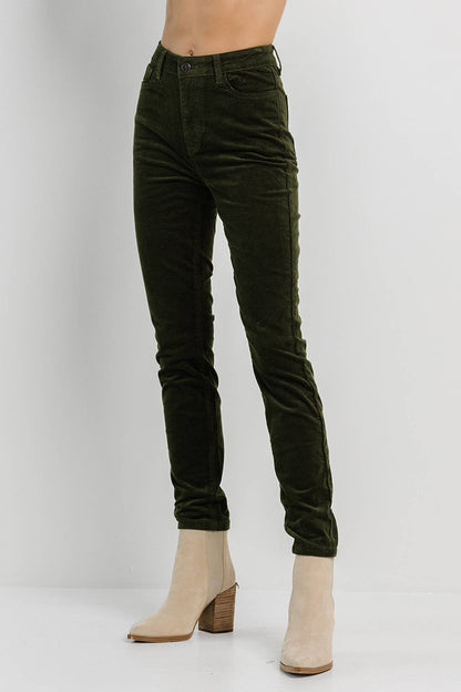 Olive Corduroy Skinny