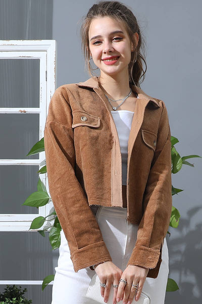 Button Front Shacket
