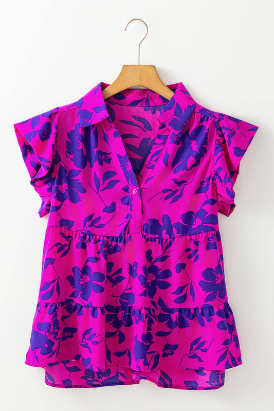 Spring Queen Flutter Sleeve Top