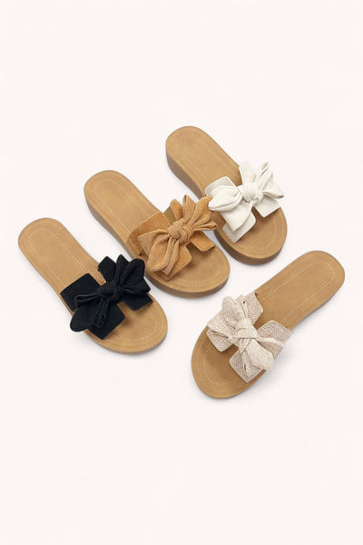 Susie Bow Knot Sandal Beige