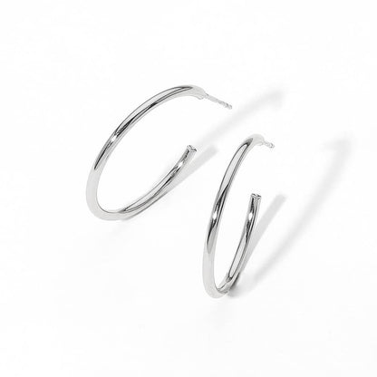 Gold Stainless Steel Hoop Earring